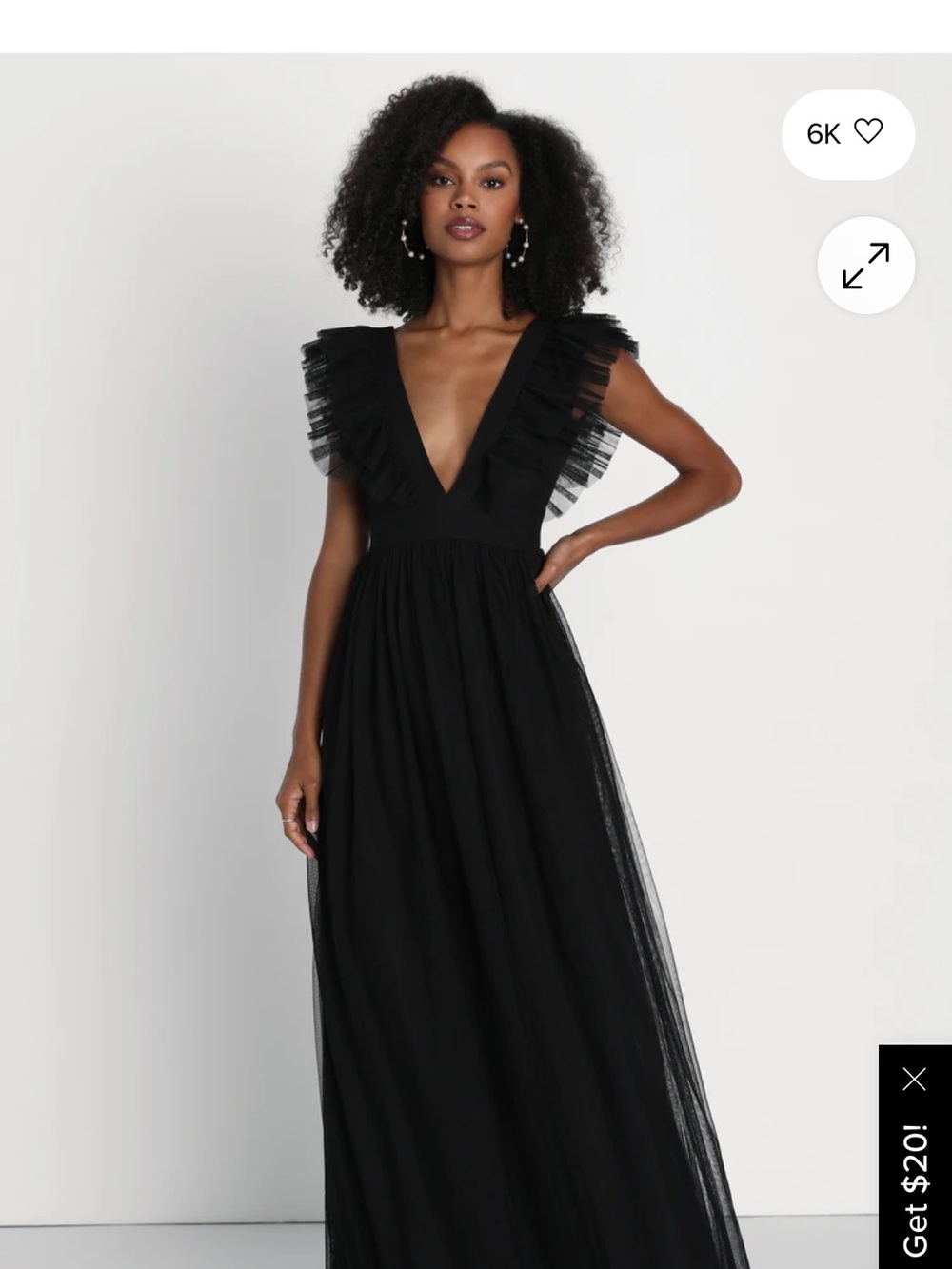 Lulu’s Simply Delighted Black Mesh Dress